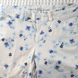 GAP Light Blue Floral Khakis
